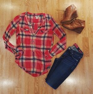 Lucky Brand plaid top